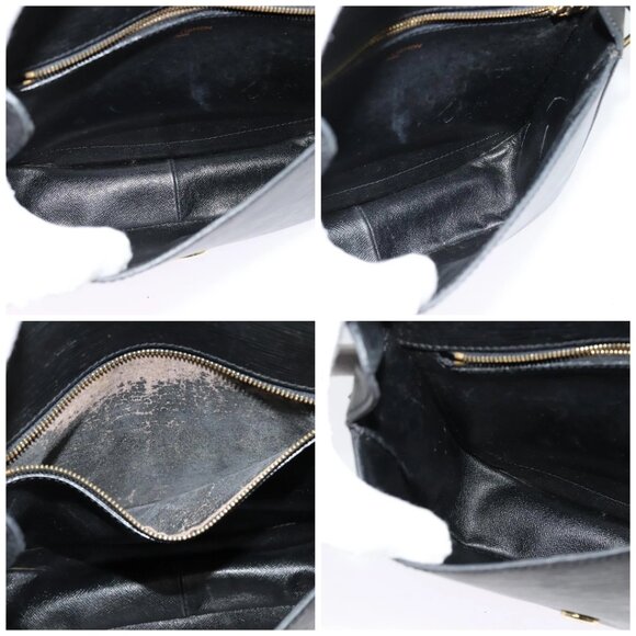 LOUIS VUITTON Epi Saint Cloud GM Shoulder Bag Black Noir - Picture 15 of 16